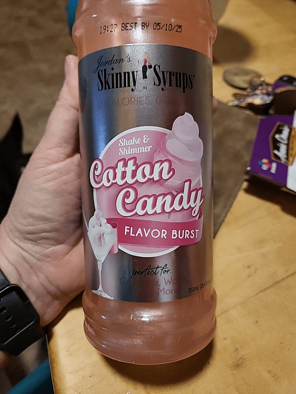 Jordan'S Skinny Syrups Cotton Candy Flavor Burst