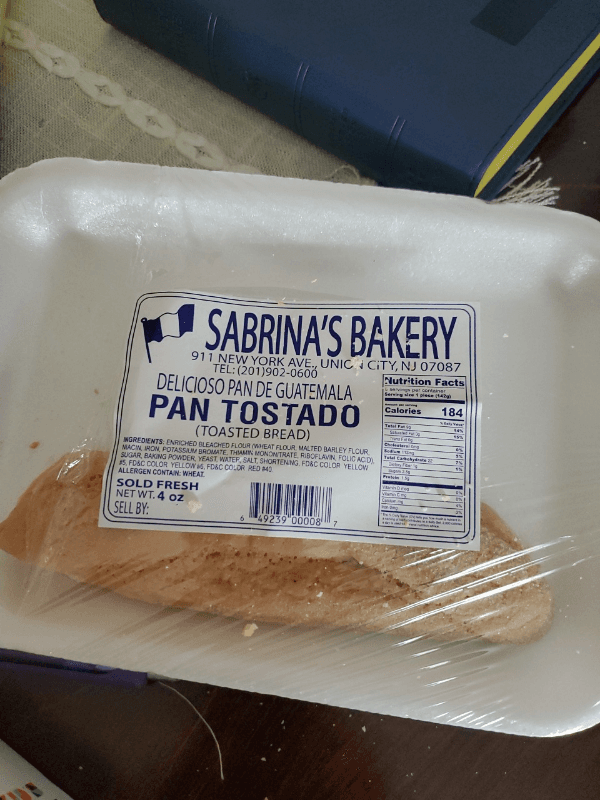 Sabrina'S Bakery Delicioso Pan De Guatemala Pan Tostado (Toasted Bread