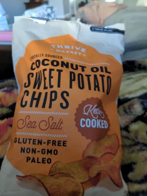 Thrive Market Coconut Oil Sweet Potato Chips Sea Salt