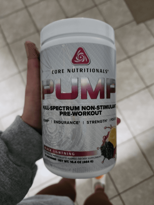 Core Nutritionals Pump Black Lightning Full-Spectrum Non-Stimulant Pre-Workout