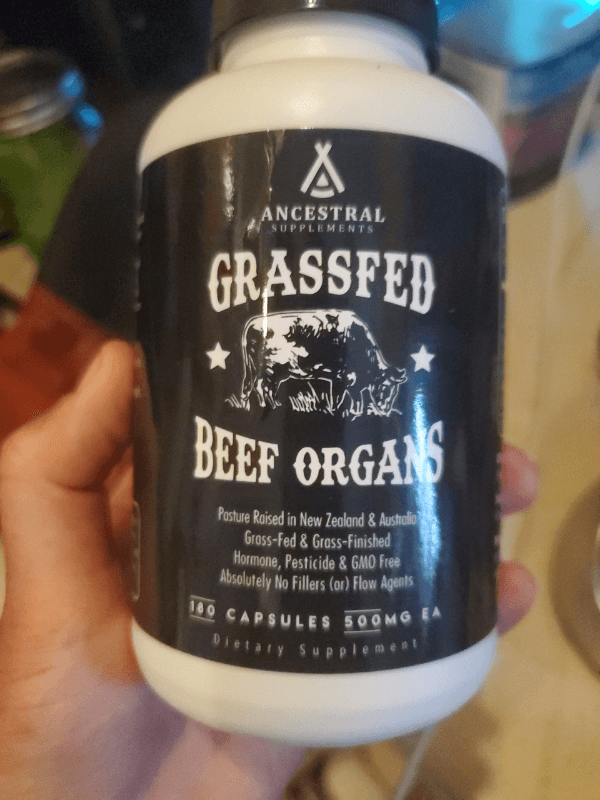 Ancestral Supplements Grassfed Beef Organs Dietary Supplement