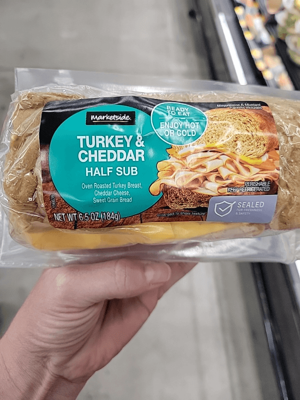 Marketside Turkey & Cheddar Half Sub