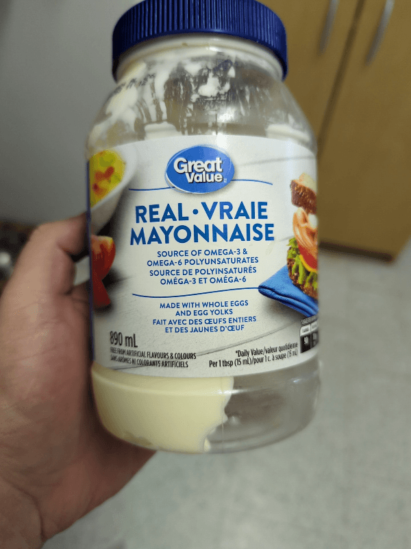 Great Value Real Vraie Mayonnaise