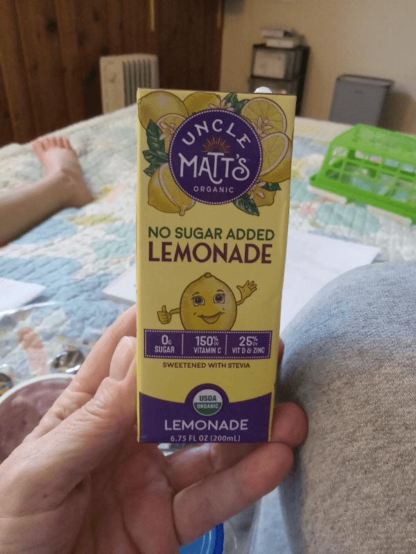 Uncle Matt'S Organic No Sugar Added Lemonade