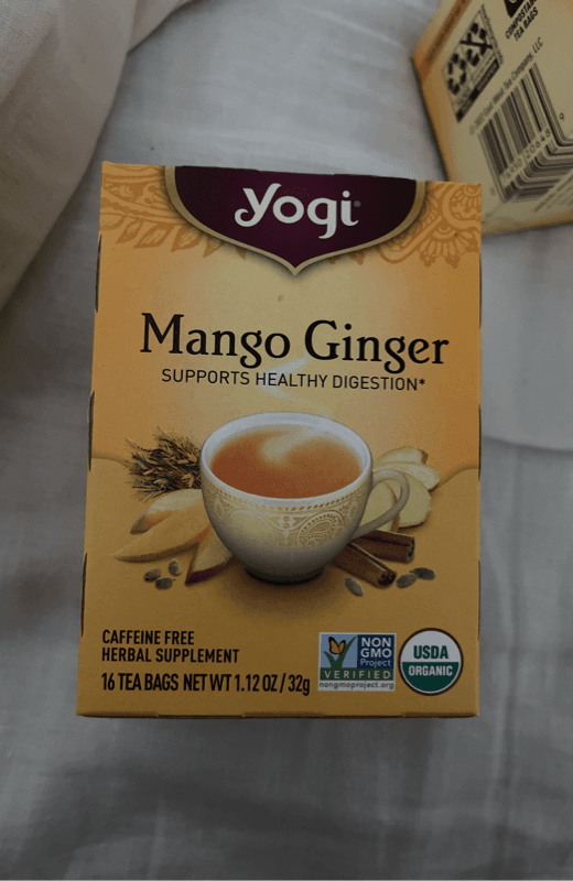 Yogi Mango Ginger Herbal Supplement Tea