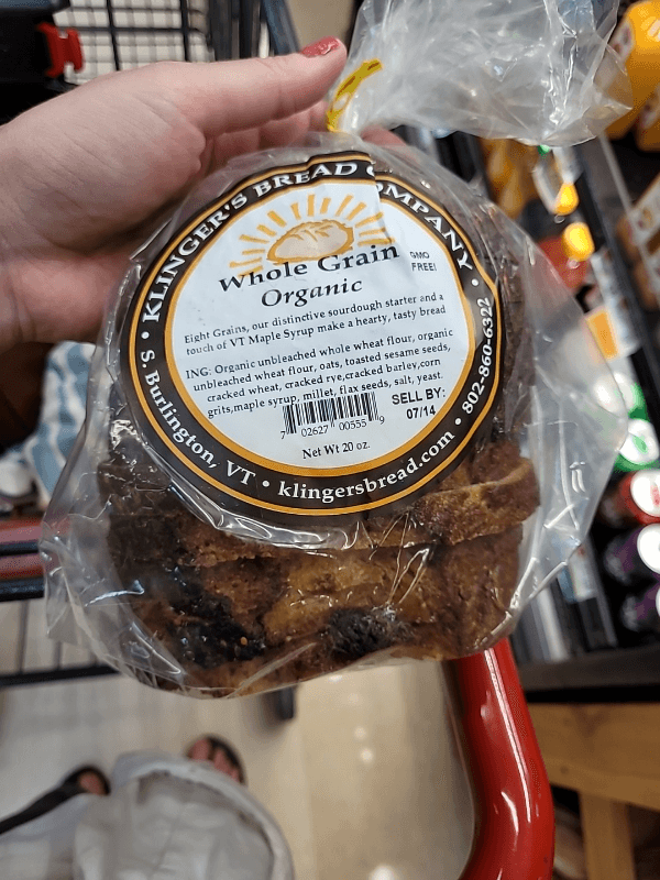 Klinger'S Bread Company Whole Grain Organic Bread