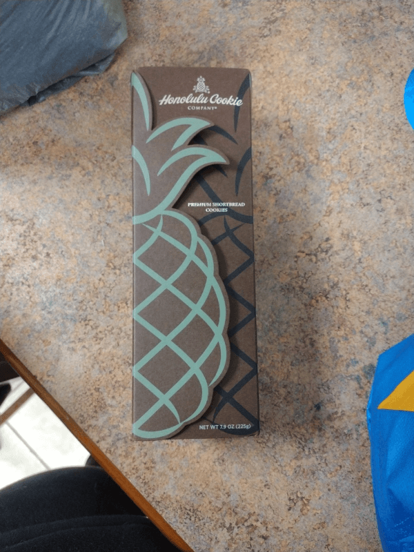Honolulu Cookie Company Pineapple Wrap Box Premium Shortbread Cookies (12 Flavors
