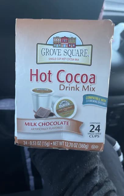 Grove Square Single Cup Hot Cocoa Drink Mix Milk Chocolate