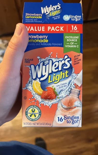 Wyler'S Light Strawberry Lemonade Low Calorie Drink Mix