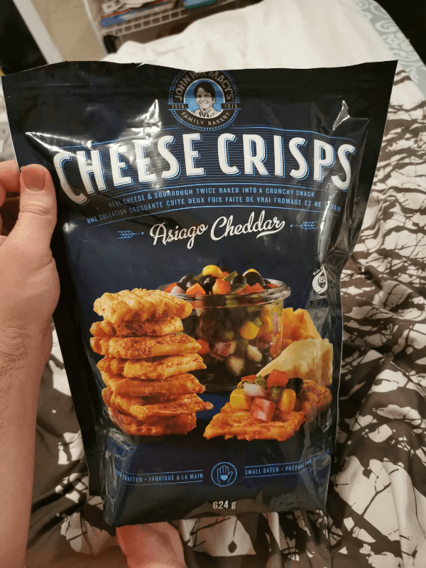 John Wm. Macy'S Family Bakery Cheese Crisps Asiago Cheddar