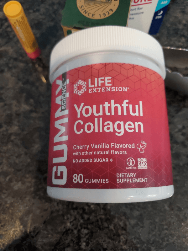 Life Extension Youthful Collagen Cherry Vanilla Flavored Gummy