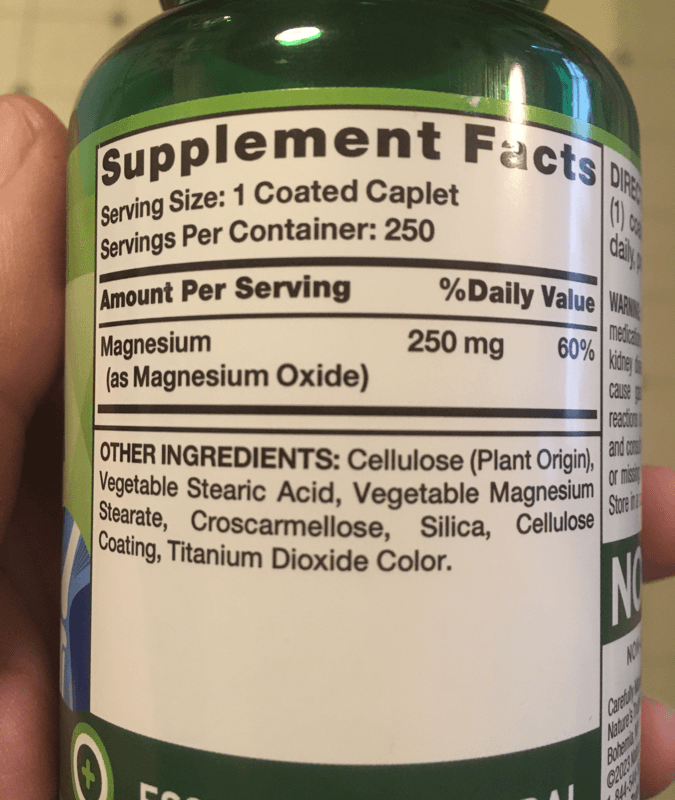 Nature'S Truth Vitamins Extra Strength Magnesium Dietary Supplement, 250 Coated Caplets