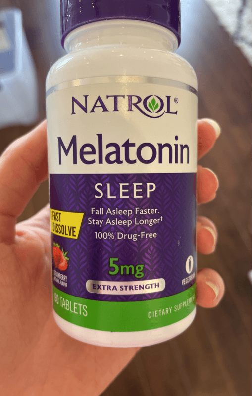 Natrol Melatonin Sleep Strawberry Flavor Extra Strength Dietary Supplement