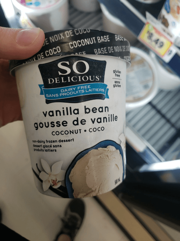 So Delicious Gluten Free Vanilla Bean Coconut Non-Dairy  Dessert