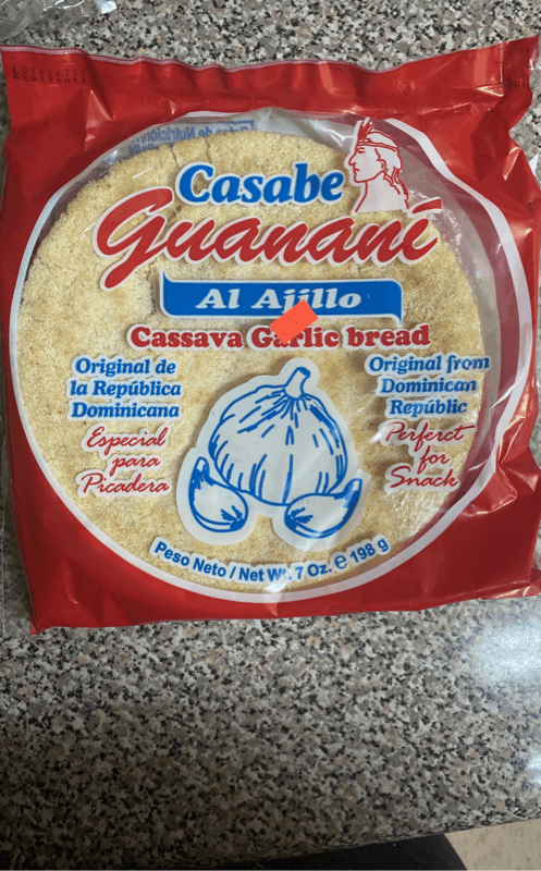 Casabe Guanani Cassava Garlic Bread