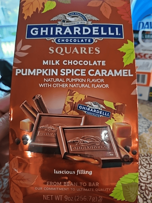 Ghirardelli Milk Chocolate Pumpkin Spice Caramel Squares
