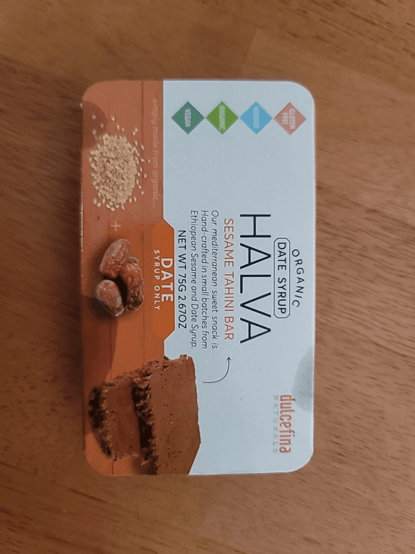 Dulcefina Naturals Organic Halva Sesame Tahini Bar