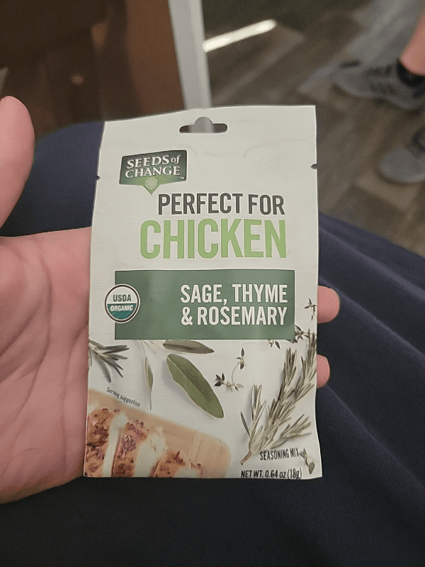 Seeds Of Change Perfect For Chicken Seasoning Mix