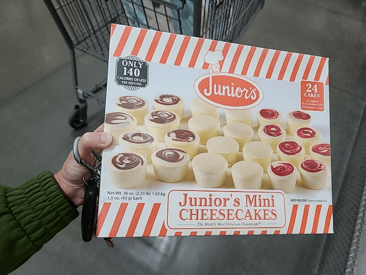 Junior'S Mini Cheesecakes: Original, Chocolate Swirl  And Strawberry Swirl Cheesecakes