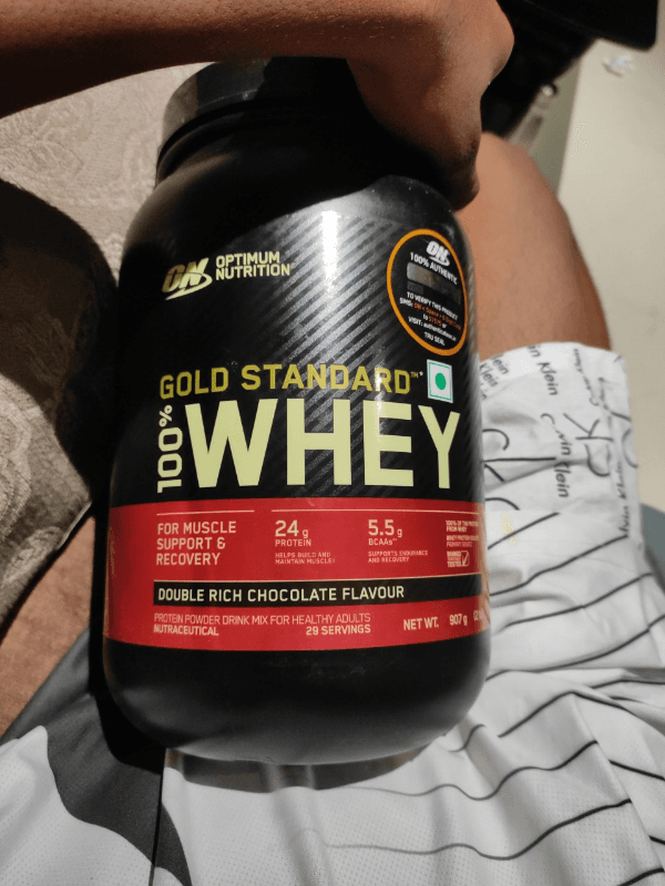 Optinum Nutrition Gold Standard 100% Whey Double Rich Chocolate Flavour Protein Powder Drink Mix