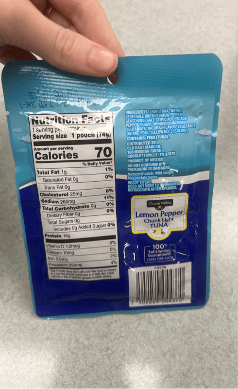Clover Valley Lemon Pepper Chunk Light Tuna