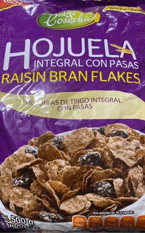 La Cosecha Golden Foods Hojuela Integral Con Pasas Raisin Bran Flakes