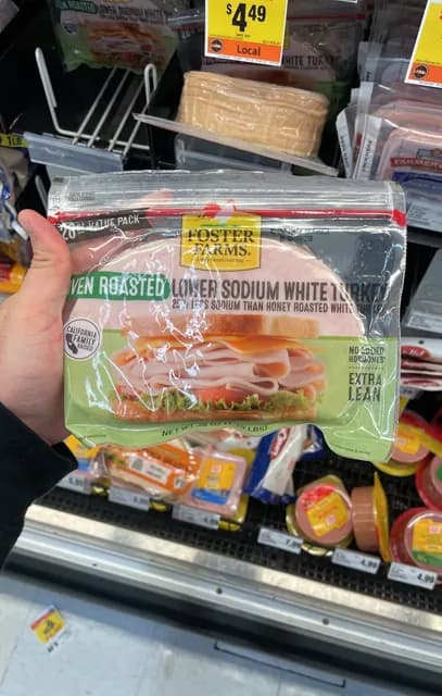 Foster Farms Oven Roasted Lower Sodium White Turkey