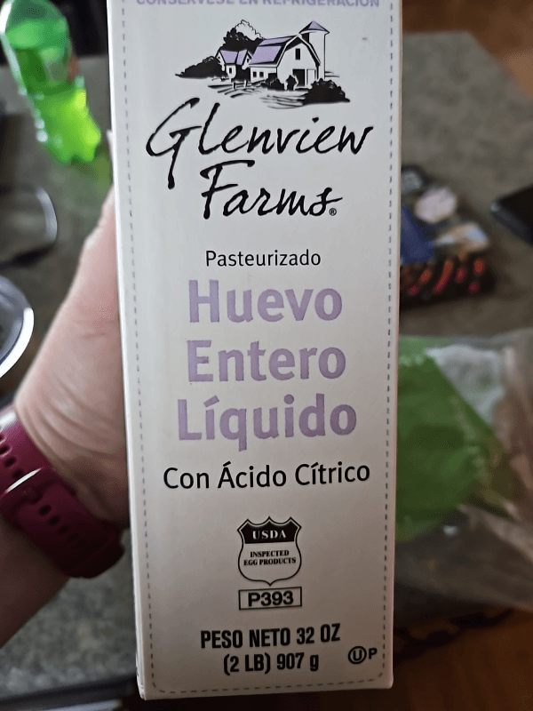 Glenview Farms Pasteurized Liquid Whole Eggs With Citric Acid