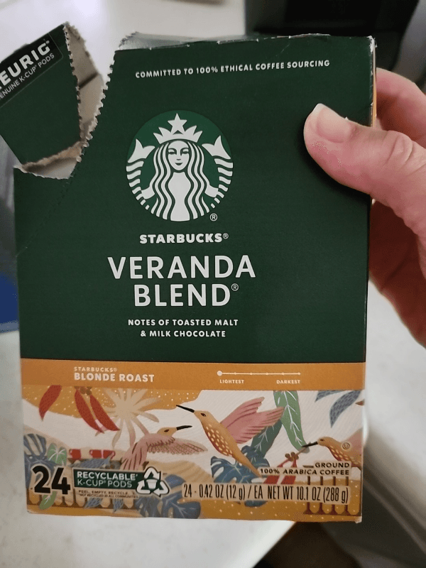 Starbucks Veranda Blend Blonde Roast Coffee