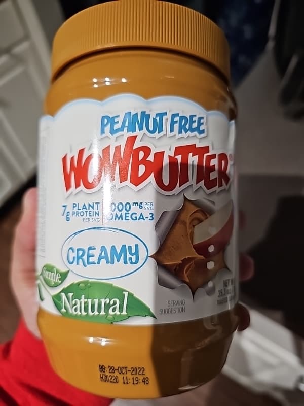 Wowbutter Peanut Free Creamy