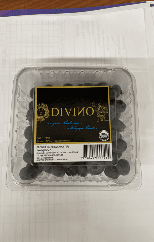 Divino Organic Blueberries