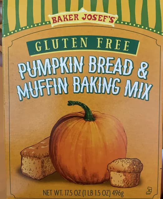 Baker Josef's Gluten Free Pumpkin Bread & Muffin Baking Mix