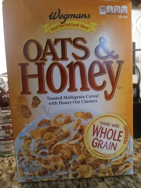 Wegmans Oats & Honey Toasted Multigrain Cereal With Honey Oat Clusters