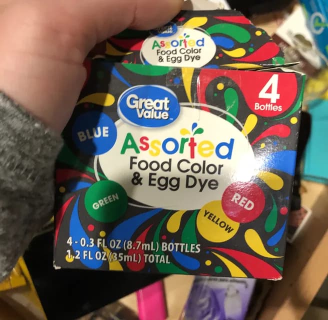 Great Value Assorted Food Color & Egg Dye