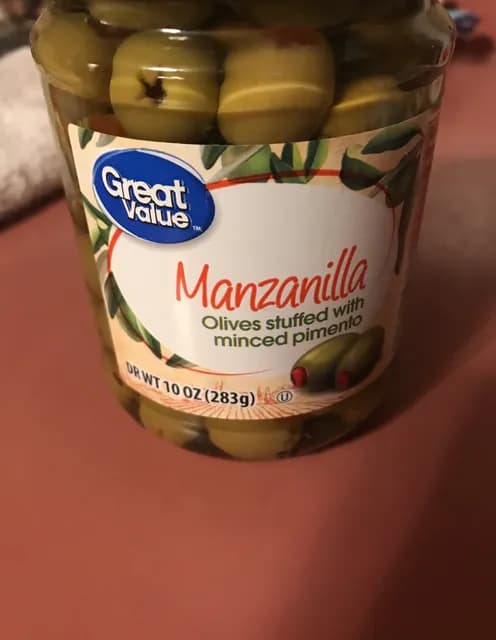 Manzanilla Olives Stuffed With Minced Pimento