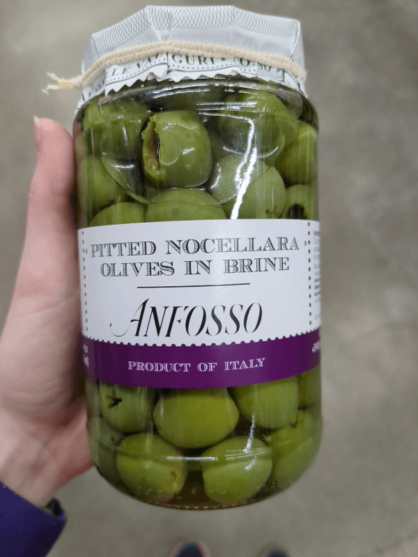 Anfosso Pitted Nocellara Olives In Brine