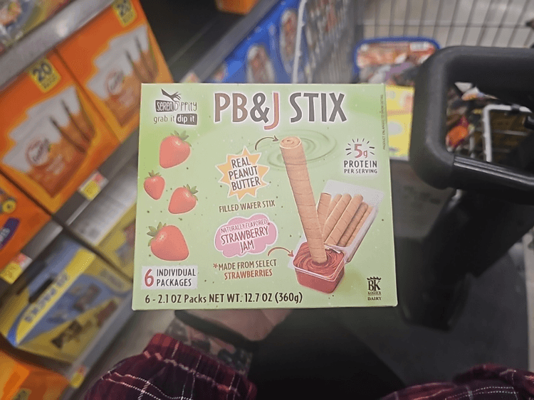 Pb&J Stix Real Peanut Butter Filled Wafer Stix With Naturally Flavored Strawberry Jam