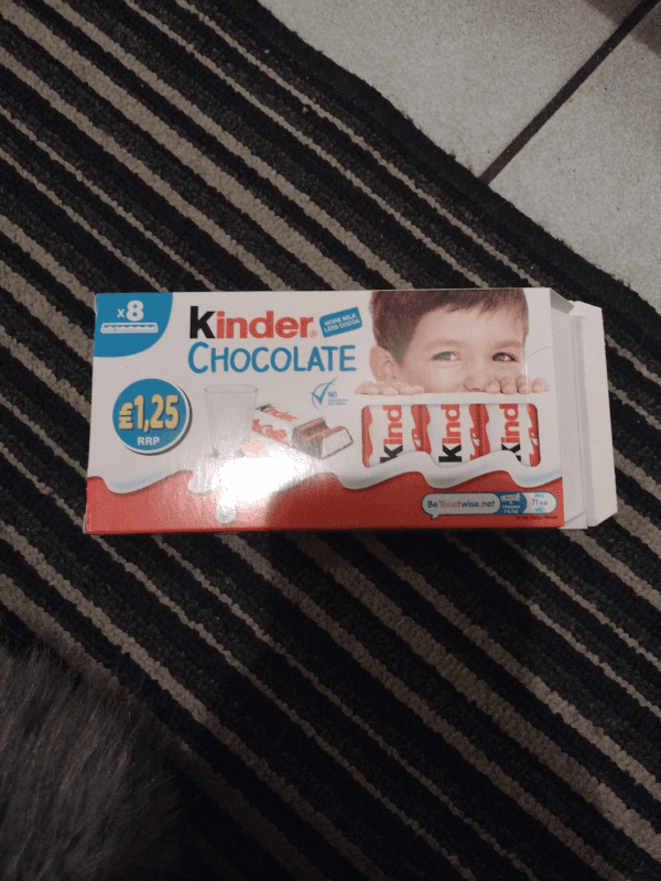Kinder Fine Milk Chocolate With A Milky Filling Chocolate Bar