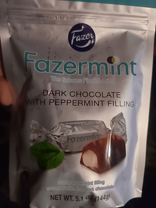 Fazer Fazermint Dark Chocolate With Peppermint Filling