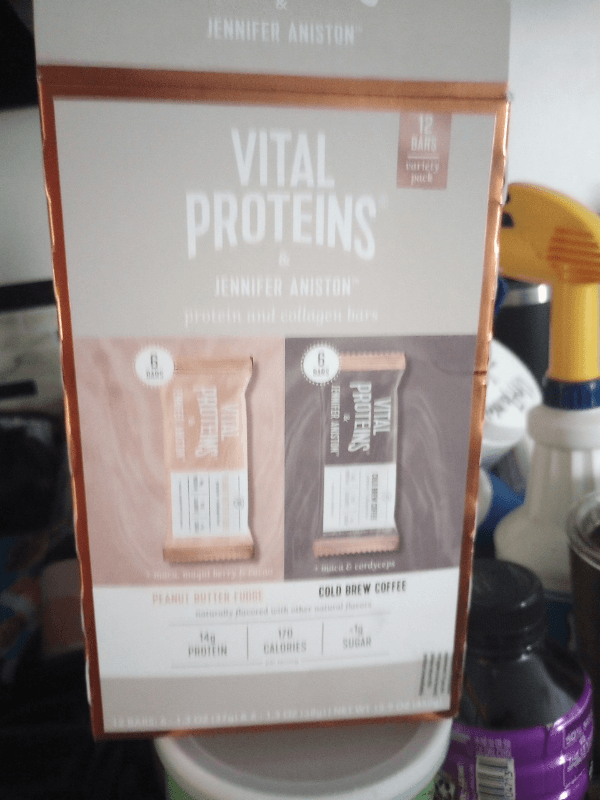 Vital Proteins & Jennifer Aniston Peanut Butter Fudge & Cold Brew Coffee Protein & Collagen Bars