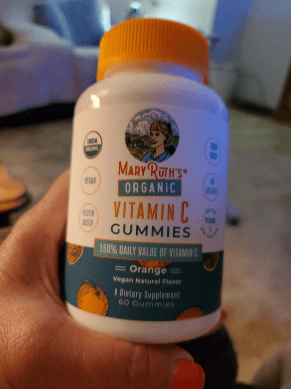 Mary Ruth'S Organic Vitamin C Gummies Orange Vegan Natural Flavor