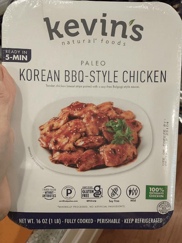 Kevin'S Natural Foods Paleo Korean Bbq-Style Chicken