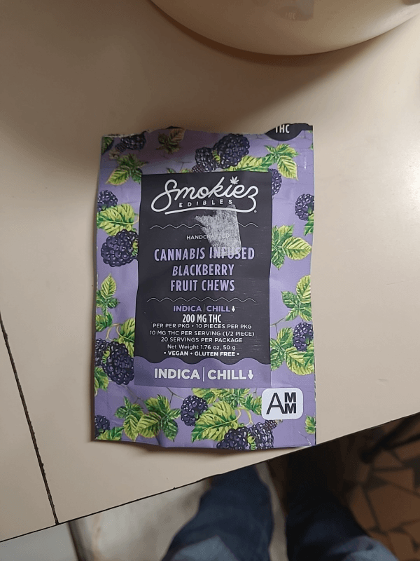 Smokiez Edibles Cannabis Infused Blackberry Fruit Chews