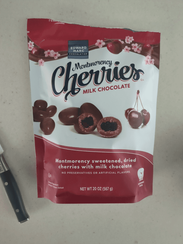 Edward Marc Chocolatier Montmorency Cherries Milk Chocolate