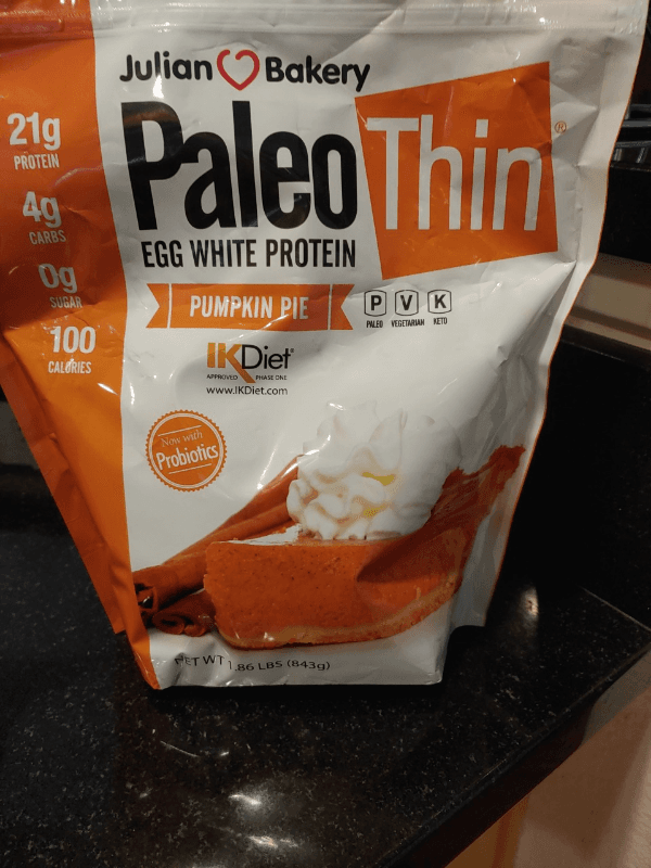 Julian Bakery Paleo Thin Egg White Protein Pumpkin Pie