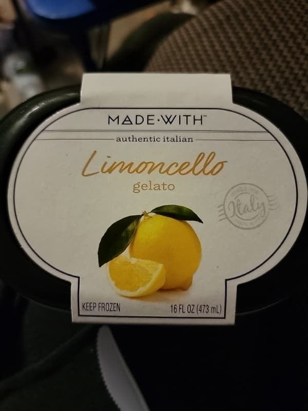 Made With Authentic Italian Limoncello Gelato