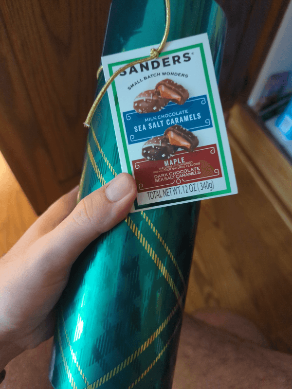 Sanders Small Batch Wonders Milk Chocolate Sea Salt Caramels, Maple Dark Chocolate Sea Salt Caramels
