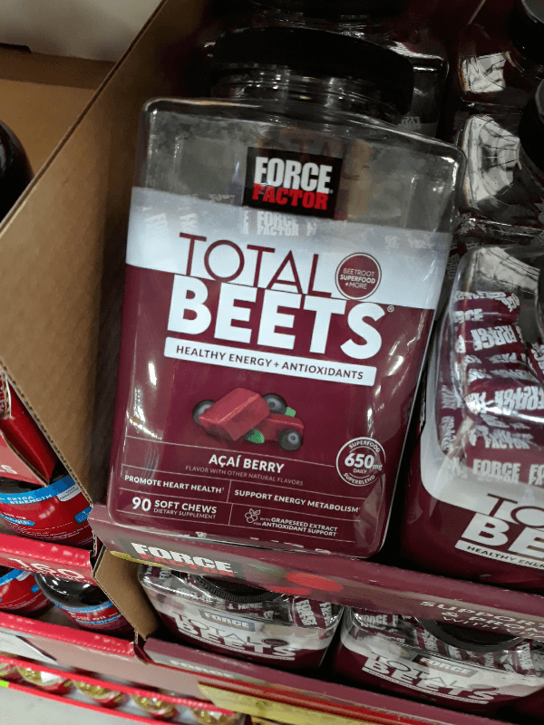 Force Factor Total Beets Acai Berry Soft Chews