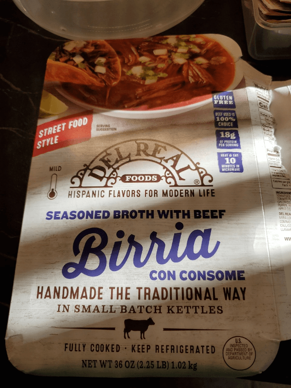 Del Real Foods Seasoned Broth With Beef Birria