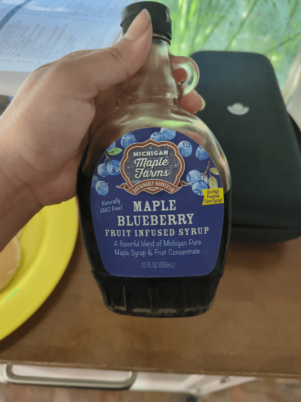 Michigan Maple Farms Maple Blueberry Fruit Infused Syrup